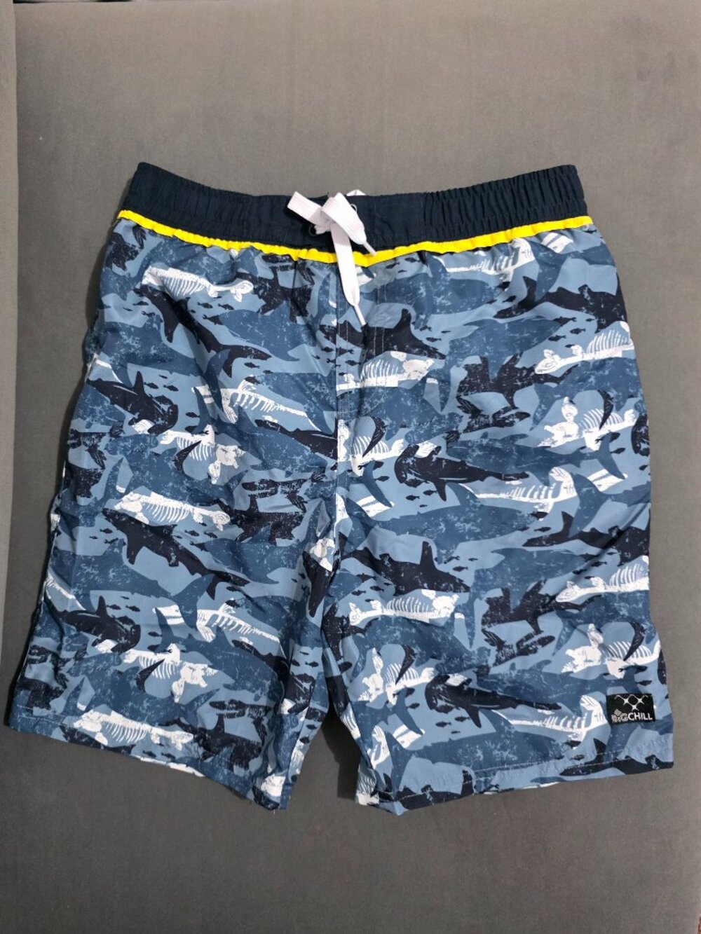 Boys Shark Swim Trunks Size L (14–16) Excellent Condition Beach Pool